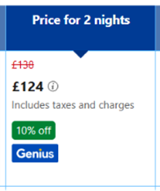 Webtrends Optimize Booking Price Change