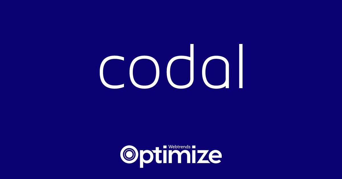Codal | Strategic Partner | Webtrends Optimize